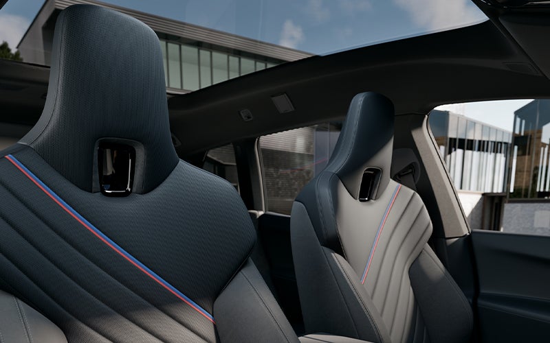 Interior seats and upholstery of the BMW iX M70. | Newbold BMW in O Fallon IL